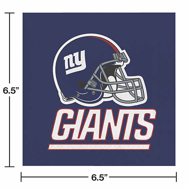 48ct NFL New York Giants Napkinsount Blue