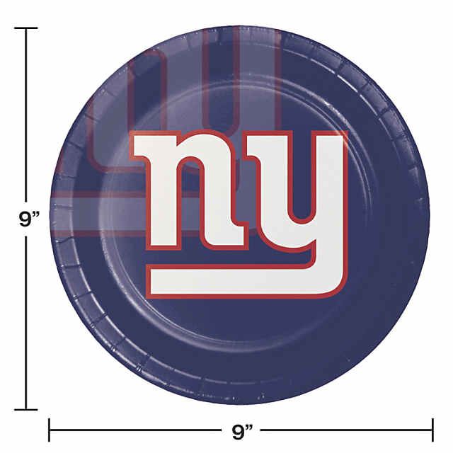 New York Giants Party Supplies Tailgating Kit, Serves 8 Guests 