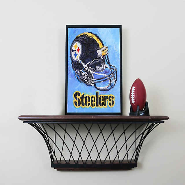 levitating steelers helmet