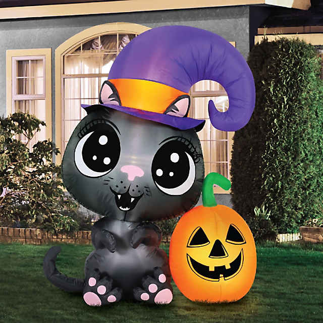 Goplus 4-ft Pre-Lit Happy Halloween Inflatable in the Outdoor Halloween  Decorations & Inflatables department at