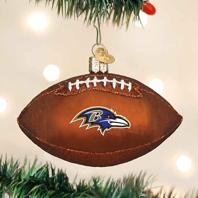 Baltimore Ravens Ho Ho Ho Santa's Reindeer NFL Christmas Ornaments