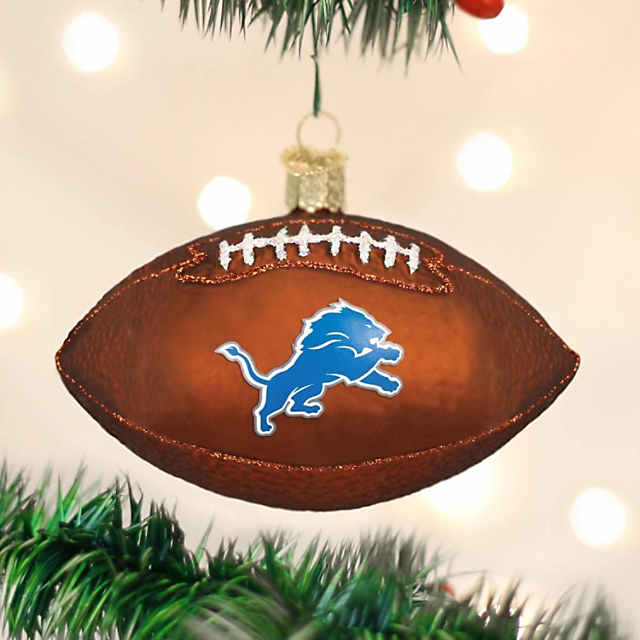 Old World Christmas Detroit Lions Football Ornament For Christmas Tree