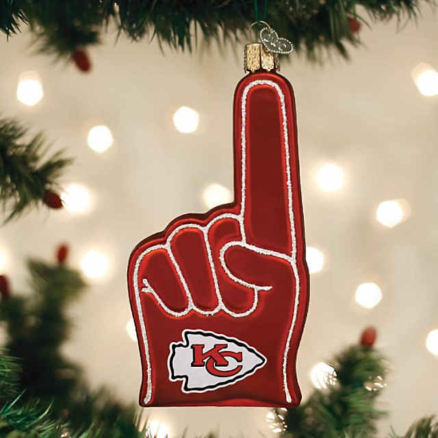 Old World Christmas Kansas City Chiefs Beanie Ornament For Christmas Tree