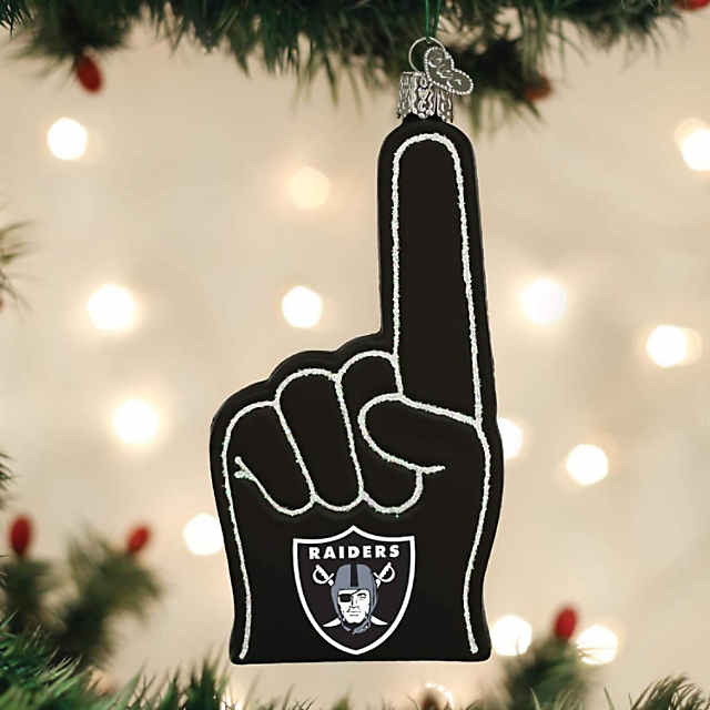 Las Vegas Raiders inspired Christmas Tree Topper Top Ornament Ornaments NFL