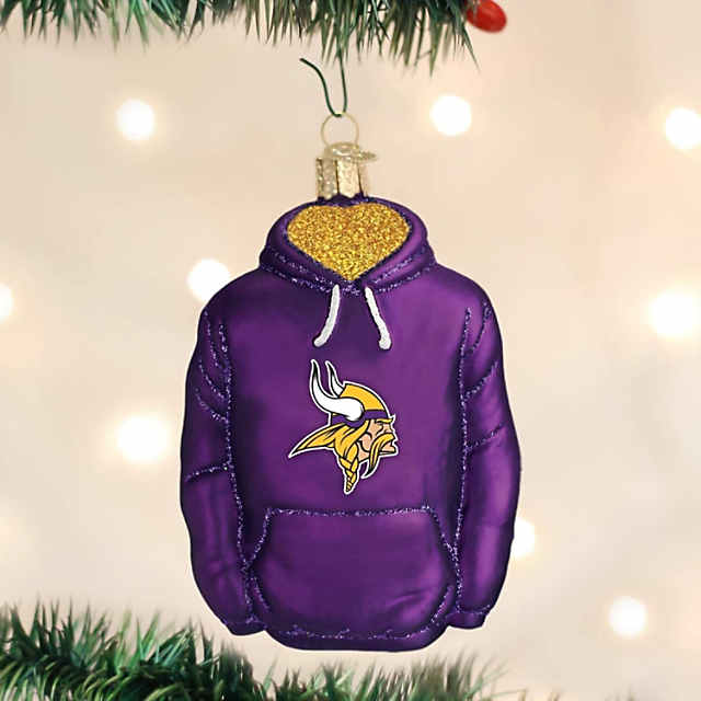 Old World Christmas Minnesota Vikings Hoodie Ornament For Christmas Tree