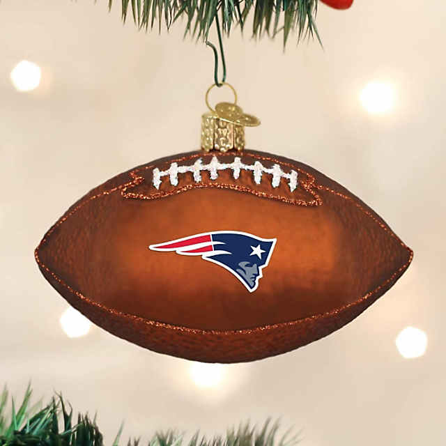 New England Patriots Authentic Wooden Helmet Ornament