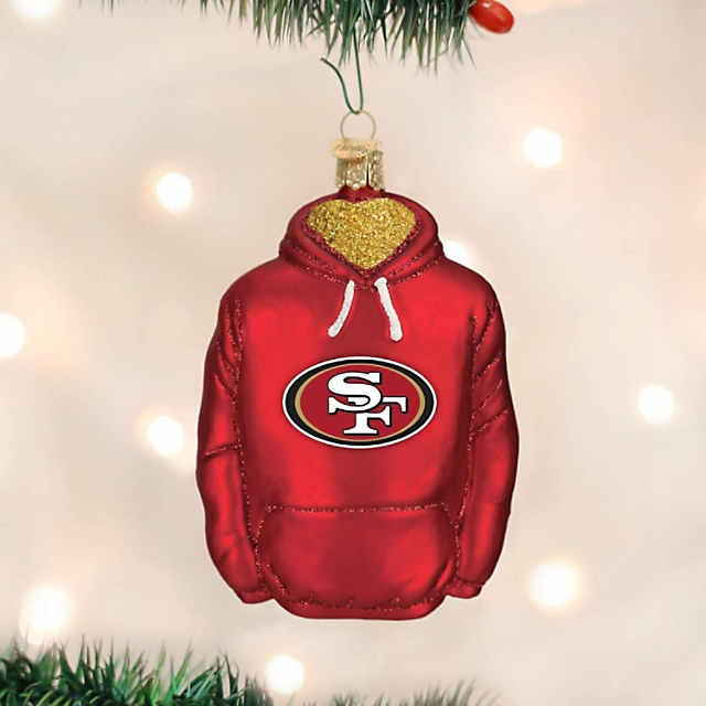 NFL San Francisco 49ers Personalized Glass Ornaments