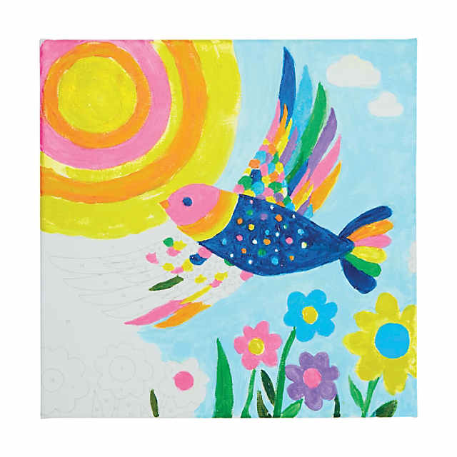 OOLY Brilliant Bird Canvas Paint by Number Kit