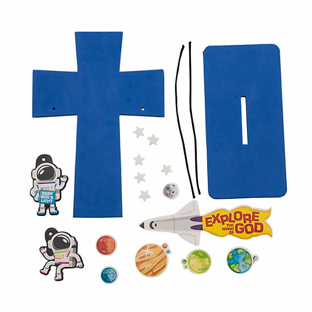 Bulk 500 Pc. Outer Space VBS Self-Adhesive Foam Shapes