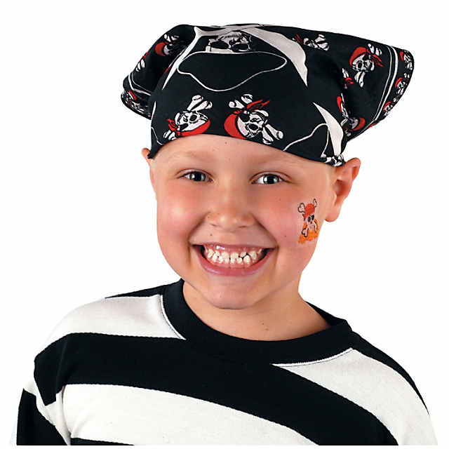  Funtery 24 unidades de bandana pirata para niños