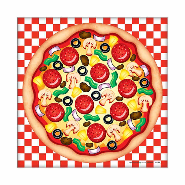 Pizza Sticker Scenes Oriental Trading