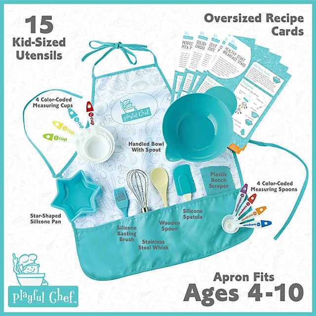 Mindware Playful Chef: Deluxe Charcuterie Kit Cooking Set - Includes 25  Kid-safe Kitchen Utensils For Ages 5 & Up : Target