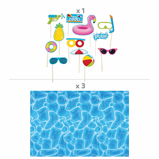 Pool Party - Elementos - Kit Digital com 66 Cliparts