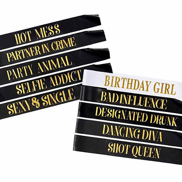 Birthday Sashes