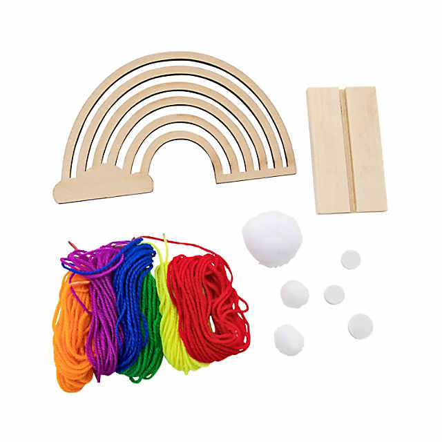 6 PC 7x4 Rainbow Tabletop Decoration Craft Kit