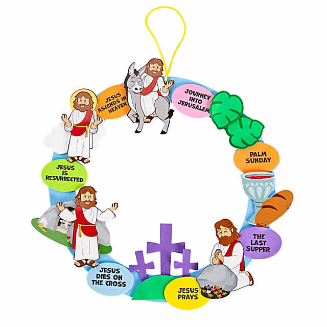 Religious Easter Wreath Craft Kit Oriental Trading