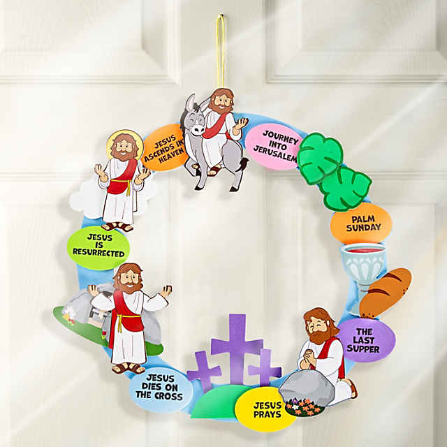 Religious Easter Wreath Craft Kit Oriental Trading