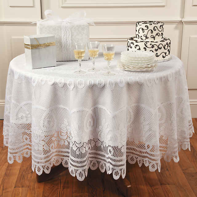 round lace tablecloths uk