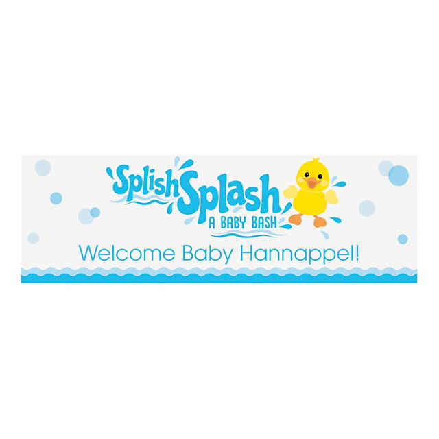 Rubber Ducky Party Custom Banner Oriental Trading