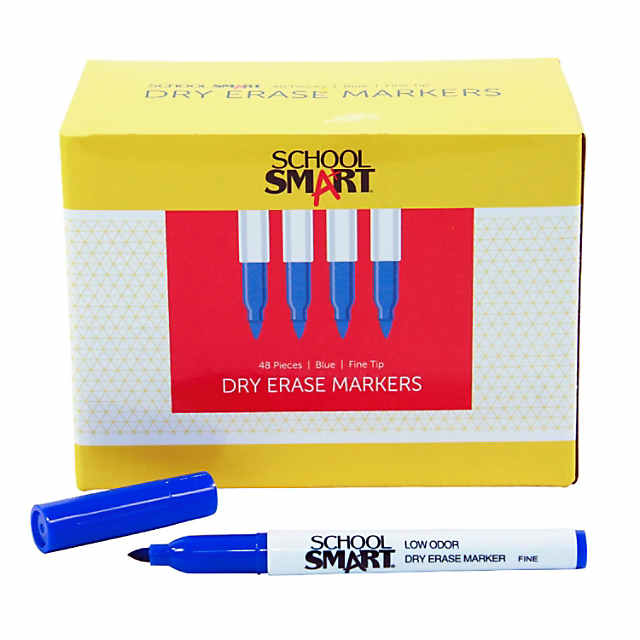 6pcs Dry Erase Markers, Black/Red/Blue, Fine Head, Perfect for Class-( –  AFMAT