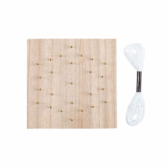 Snowflake String Art Craft