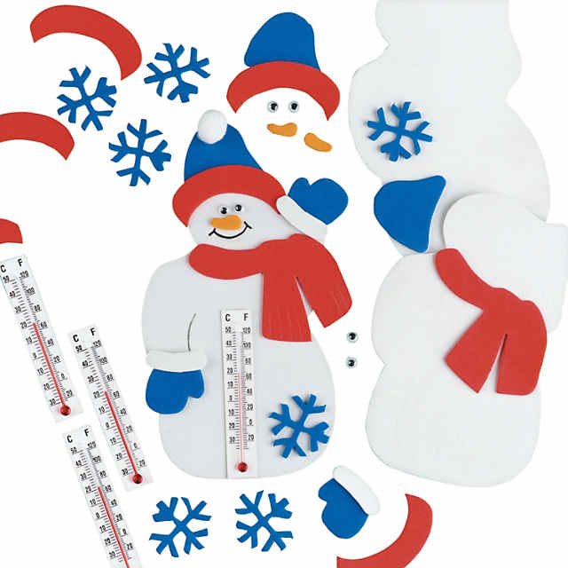 Snowman Thermometer Craft Kit - Makes 12 | Oriental Trading