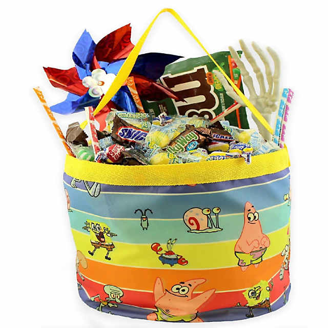 Happy Valentine's Valentines Day Basket Toddler Boy Baby Squidward Candies  Eggs Kids Gift Games Activities Stuffed Party Favors Theme Decorations  Supplies Contents May Vary 
