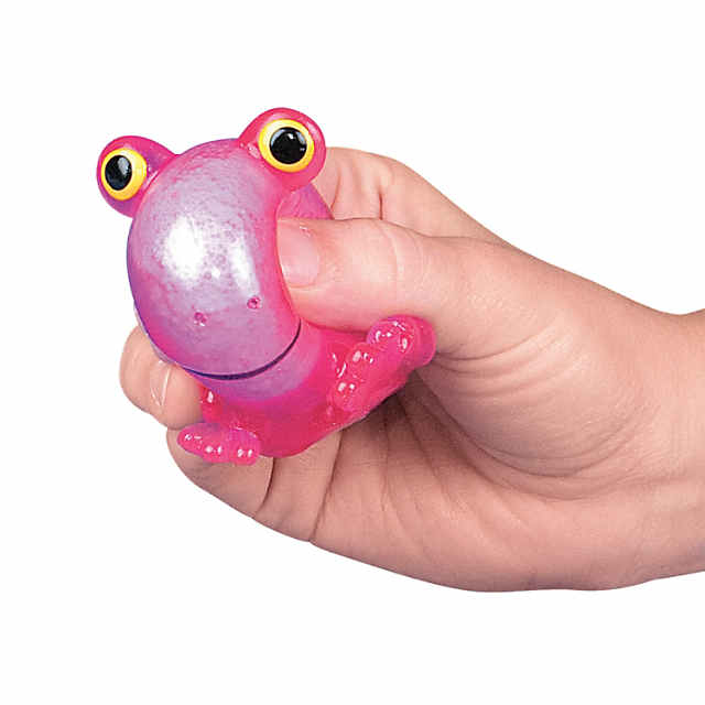 12 PC Squeezable Sticky Frogs
