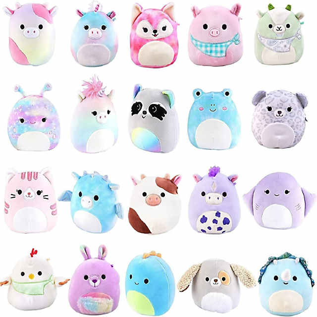Squishmallow 5 Plush Mystery Box, 5-Pack - Assorted Set of Various Styles  - Official Kellytoy Stuffed Animal