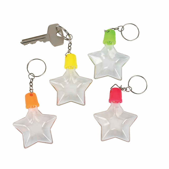 Party902 12 Star Sand Art Bottle Key Chains