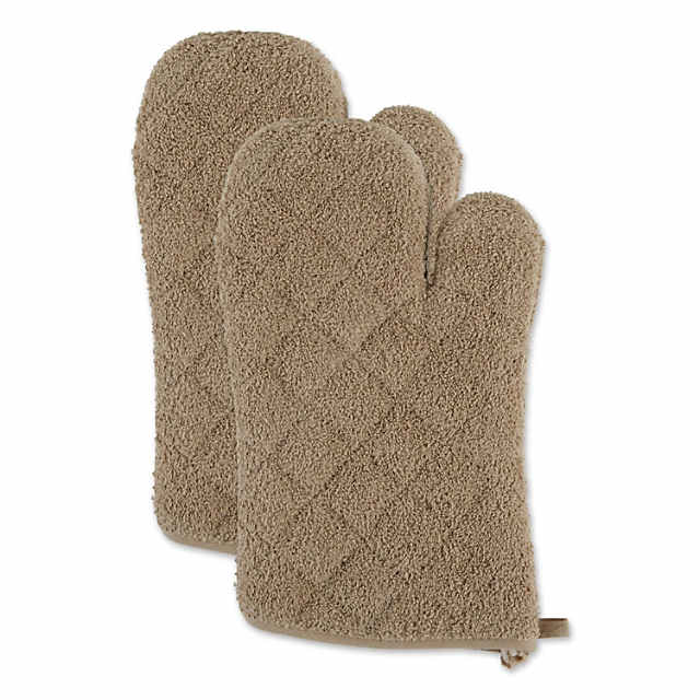 Kitchen Basics Terry Cloth Oven Mitt: 13 Inch