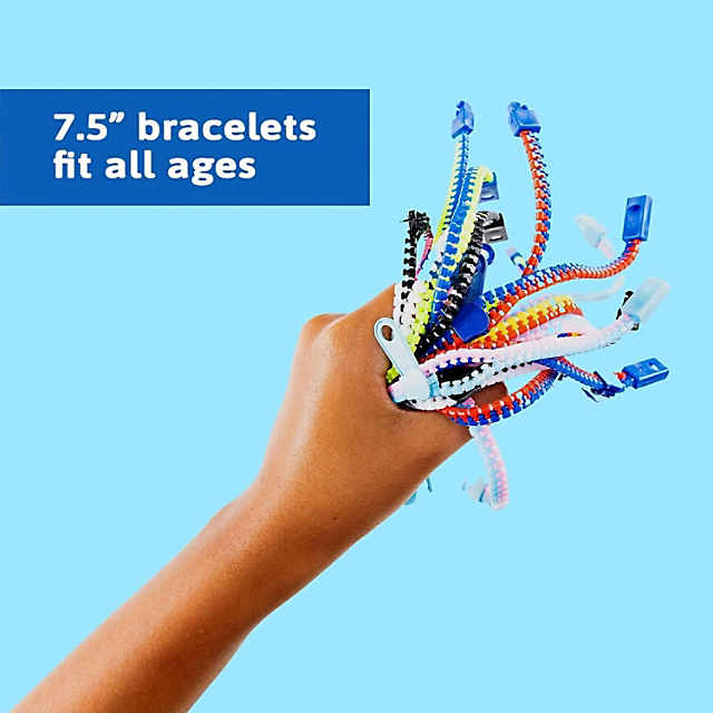 Studico Zip-Zip Hooray Fidget Bracelets for Kids, Multi-Colored Sensory Toys, Perfect for Kid's Party Favors / 24 Pack