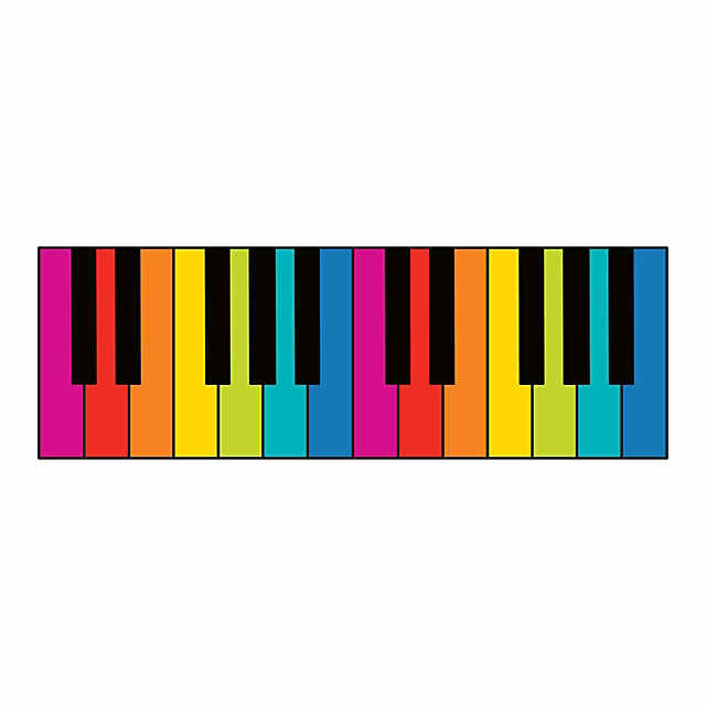 colorful piano keyboard