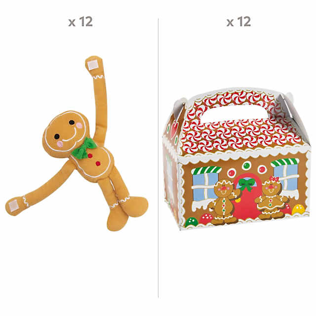 Stuffed Long Arm Gingerbread Gift Kit for 12