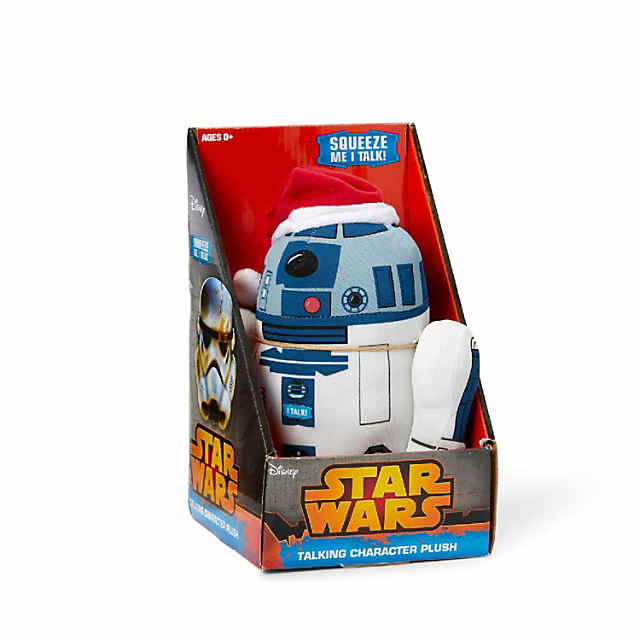 Star Wars Brinquedo Squeaker de pelúcia R2-D2 de 23 cm, Brinquedo para  animais de estimação de pelúcia R2-D2 de 9 polegadas