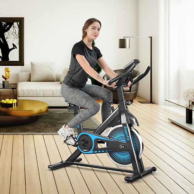 SuperFit Indoor Cycling Stationary Bike Belt Drive Adjustable