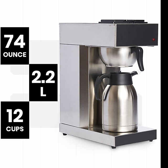 RNAB0C14GFBM8 skyehomo 12 cup drip coffee maker with built-in burr