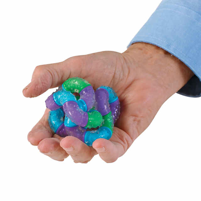 Big Mo's Toys Stress Reliever - Sensory Relief Anxiety Tactile Toy Fidget  For Adults and Kids - 6 Strings