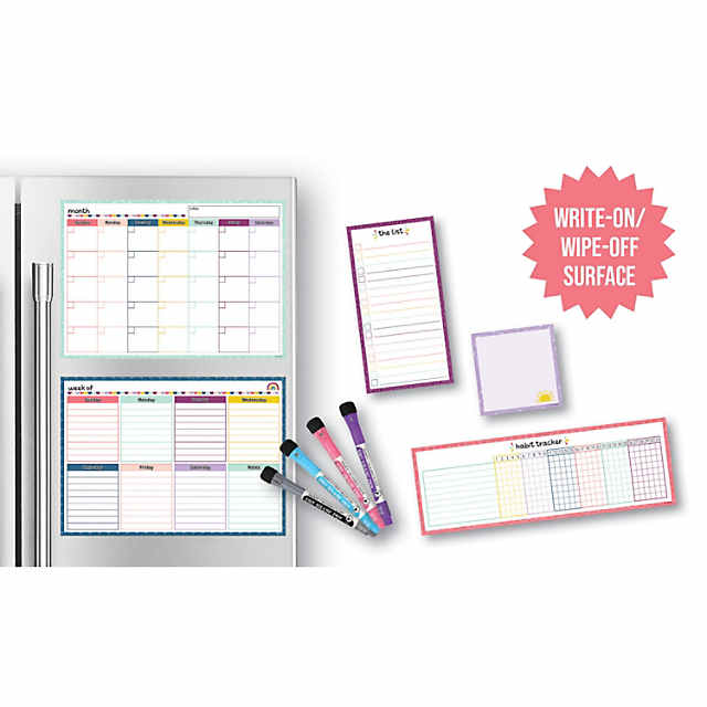 Teacher Created Resources Oh Happy Day Dry-Erase Magnetic Square Notes