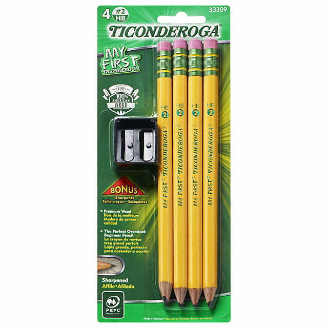 Ticonderoga No. 2 Pencils, Pre-Sharpened, 12 per Pack, 3 Packs