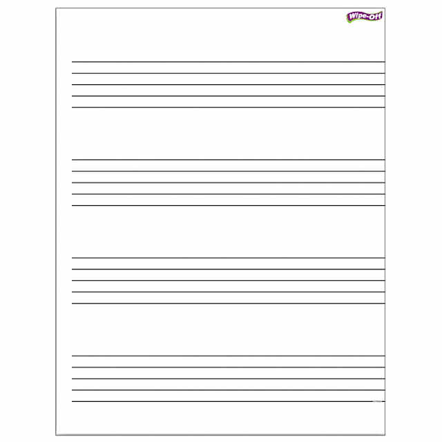 6-Staff Manuscript Paper (Blank)