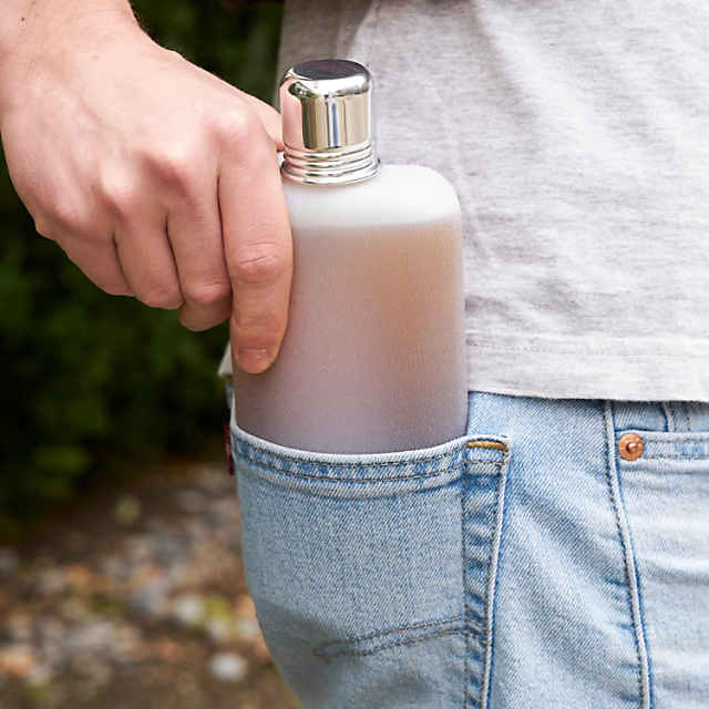 True - Plastic Flask 16oz