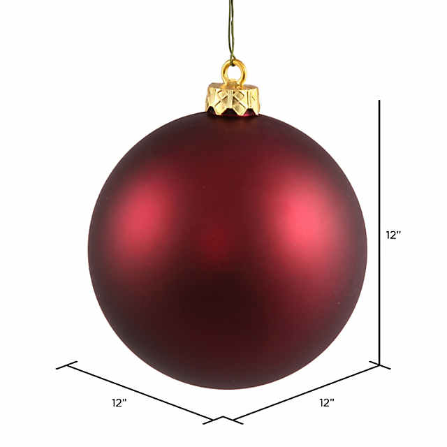 BarConic Christmas Ball Cup (Color Options) - 12 Ounce Red