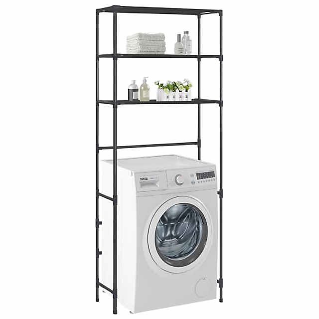 3-tier laundry room shelf over washing
