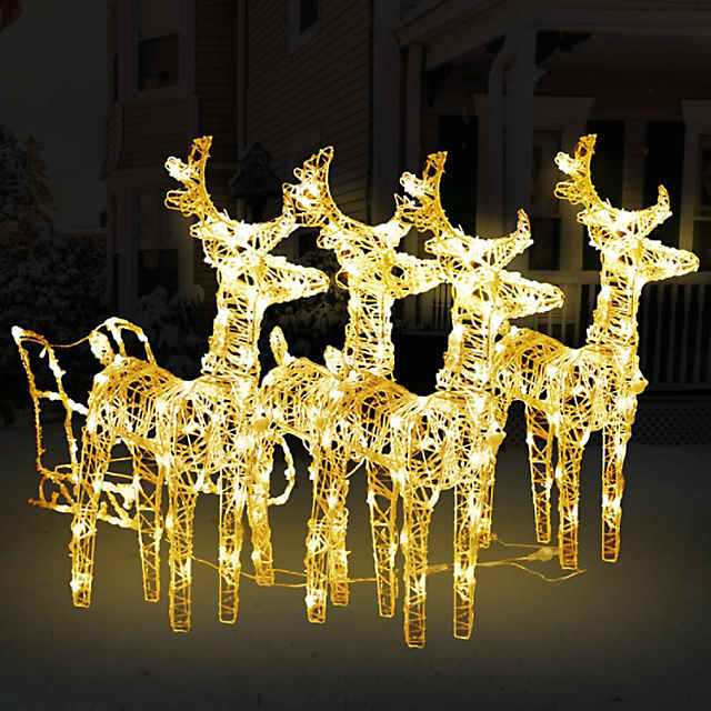 Grinch Christmas Lighting,Home Lighting Acrylic Christmas Decorations LED  Lights Outdoor Yard Decoration,A 