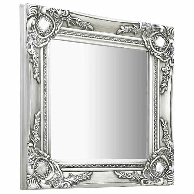 Silver Antique Ornate Mirror