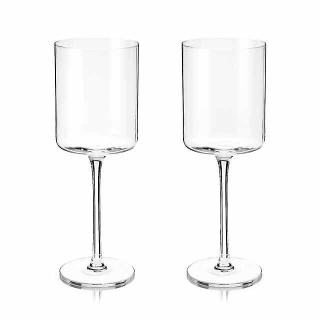 Viski Laurel Champagne Flutes, Crystal Stemmed Wine Glasses