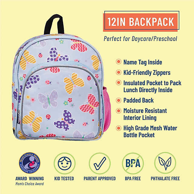 Wildkin 12 Inch Kids BackpackToddler Backpacks-Trains Planes & Trucks