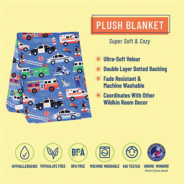 Wildkin Plush Velour Baby Blanket – Super Soft, 39.5x28 Inch, Double-Layer For Toddlers, Daycare & Travel - View #6
