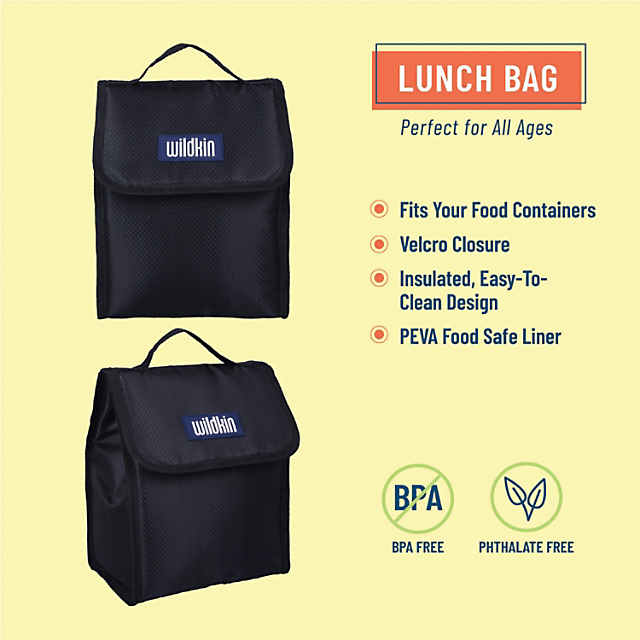 Wildkin Kids Insulated Lunch Box Bag (Lilac Lemonade)